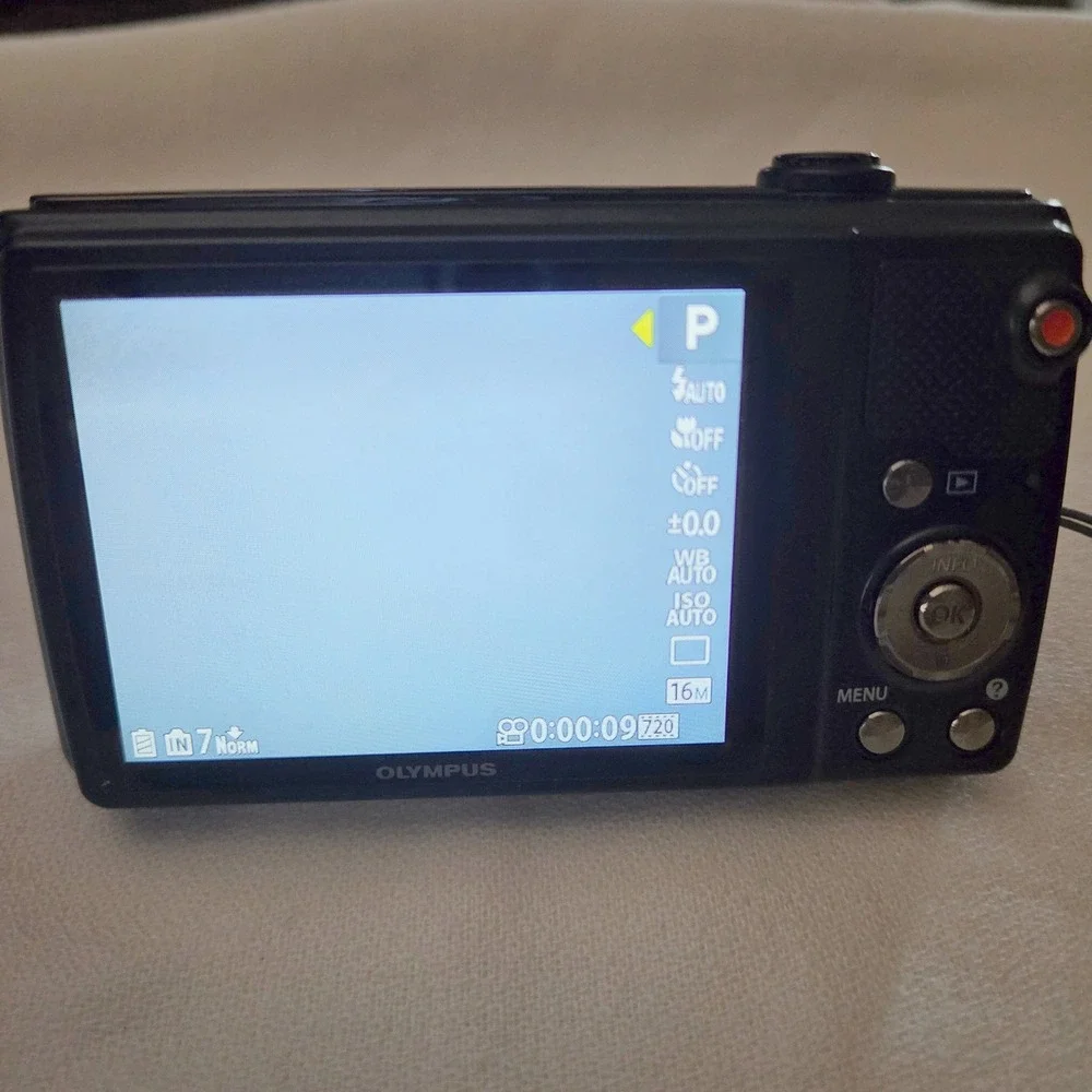 Olympus VR-350 Digital Camera 16MP 10x Zoom Black Compact Point and Shoot